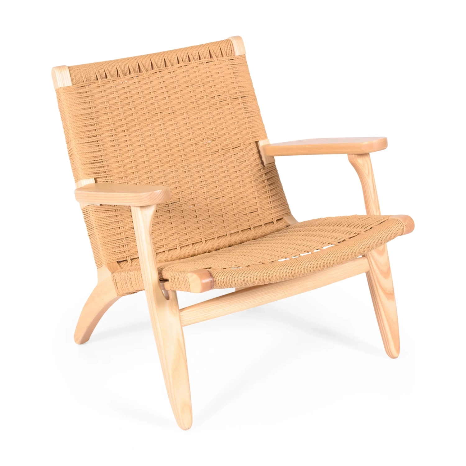 Réplica da poltrona CH25 de Hans J. Wegner