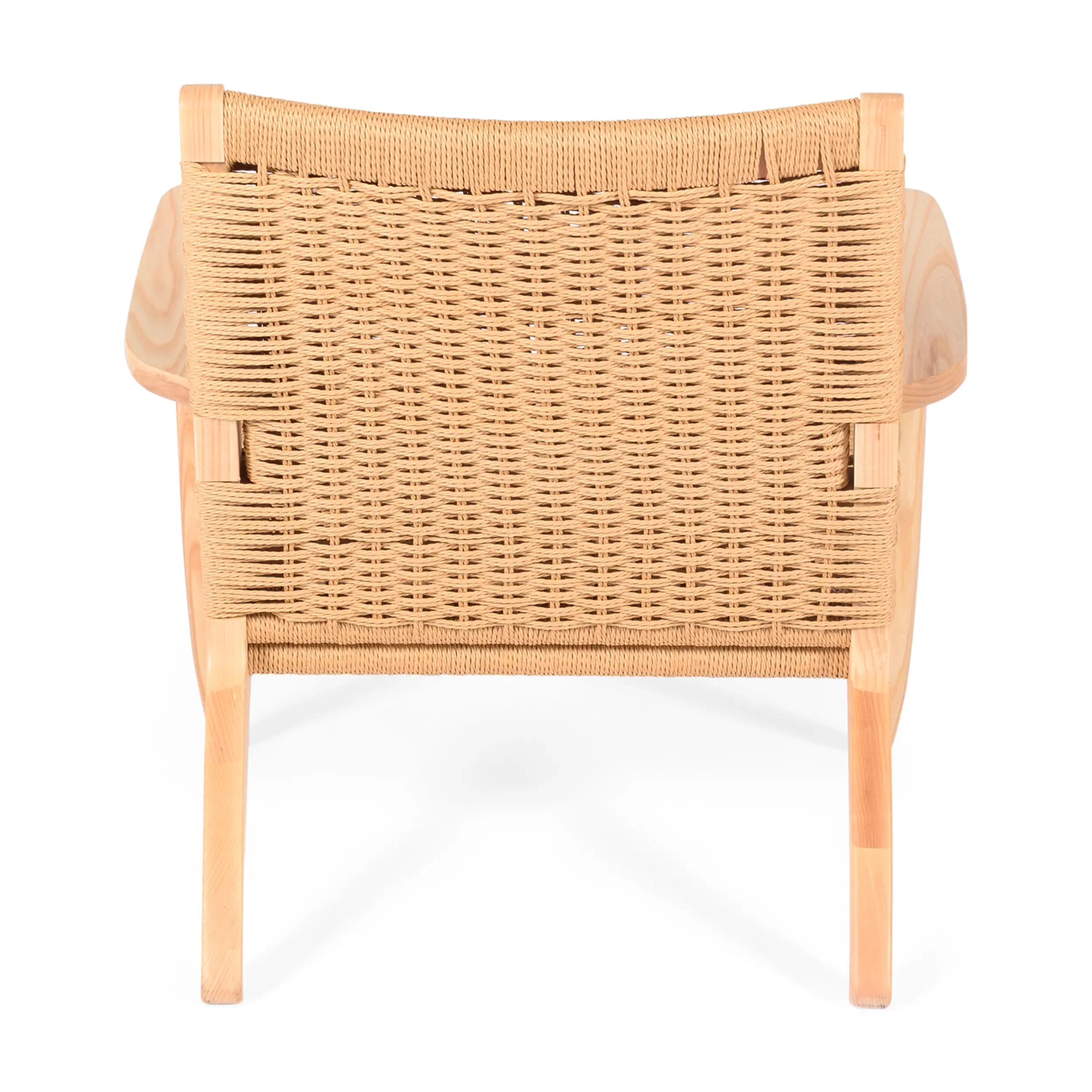 Poltrona Catani CH25 | Design scandinavo in frassino e corda naturale