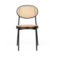Krzesło Retro Preston z naturalnego rattanu - Design i ciepło - Mobelarium