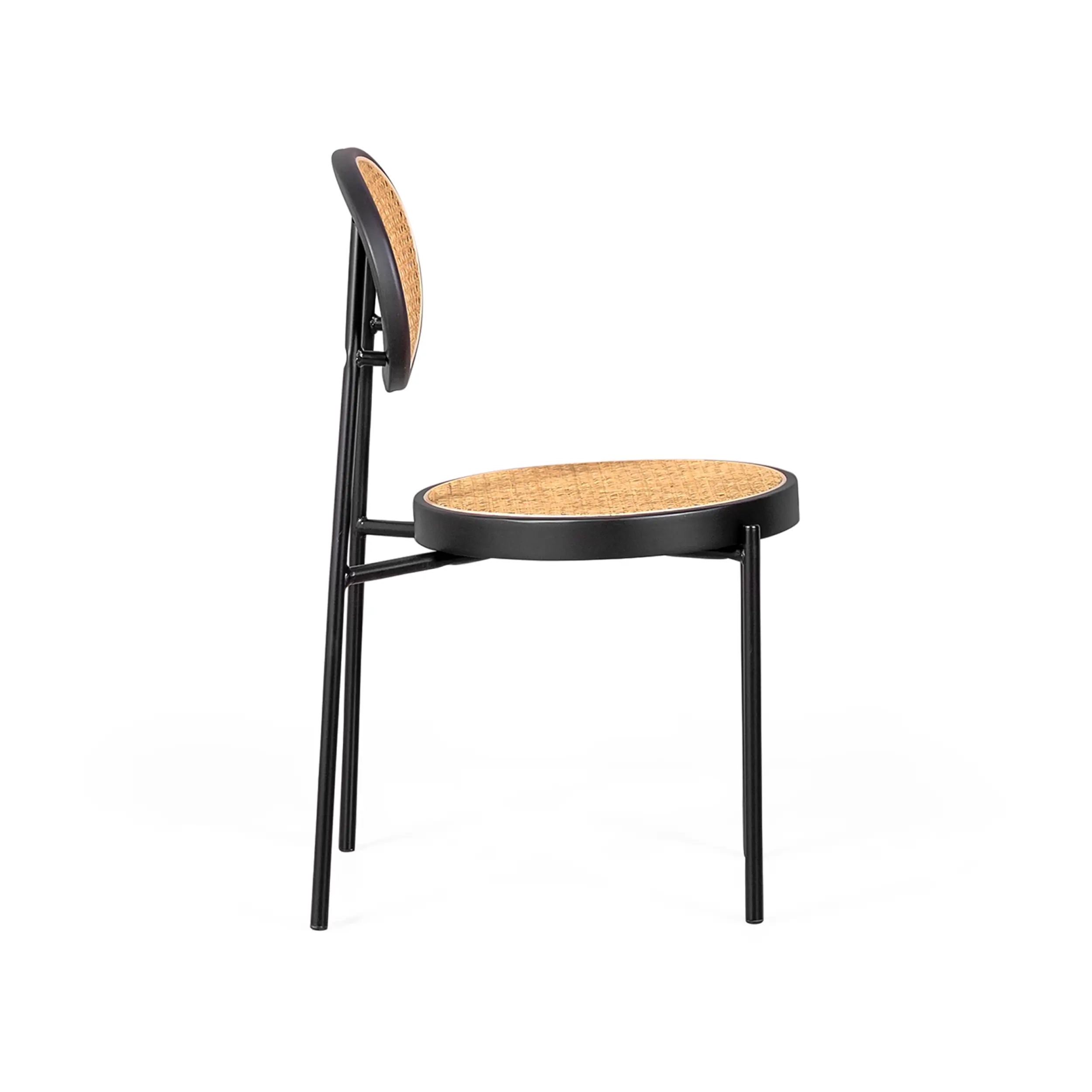 Sedia retrò Preston in rattan naturale - Design e calore - Mobilie Design