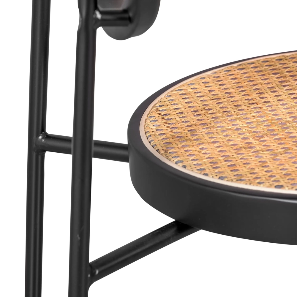 Sedia retrò Preston in rattan naturale - Design e calore - Mobilie Design