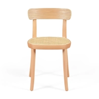 Sedia Tours in frassino e rattan - stile Scandinavo e naturale - Mobilie Design