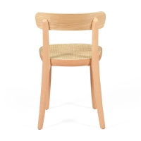 Sedia Tours in frassino e rattan - stile Scandinavo e naturale - Mobilie Design