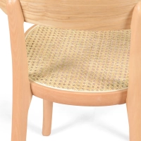 Silla Tours en fresno y ratán – estilo nórdico y natural - Mueble Design