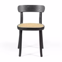 Sedia Tours in frassino e rattan - stile Scandinavo e naturale - Mobilie Design