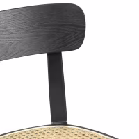 Sedia Tours in frassino e rattan - stile Scandinavo e naturale - Mobilie Design