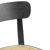 Silla Tours en fresno y ratán – estilo nórdico y natural - Mueble Design