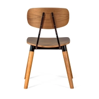 Copine Stuhl aus Walnussholz | Industrielles Retro-Design - Mobelarium
