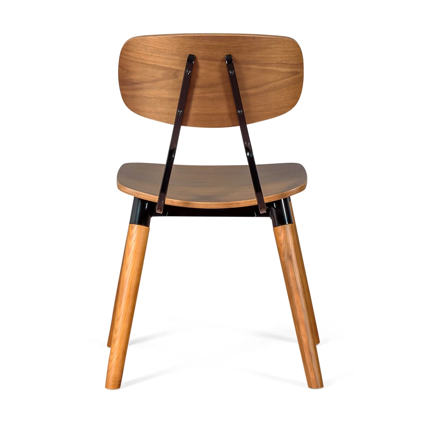 Copine-stol i valnötsträ | Industriell retrodesign Mobelarium