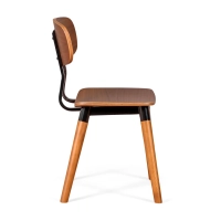 Sedia Copine in legno di noce | Design industriale retrò - Mobilie Design