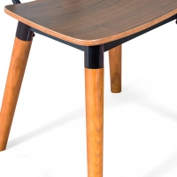 Krzesło Copine z drewna orzechowego | Przemysłowy design retro - Mobelarium