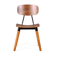 Sedia Copine in legno di noce | Design industriale retrò - Mobilie Design