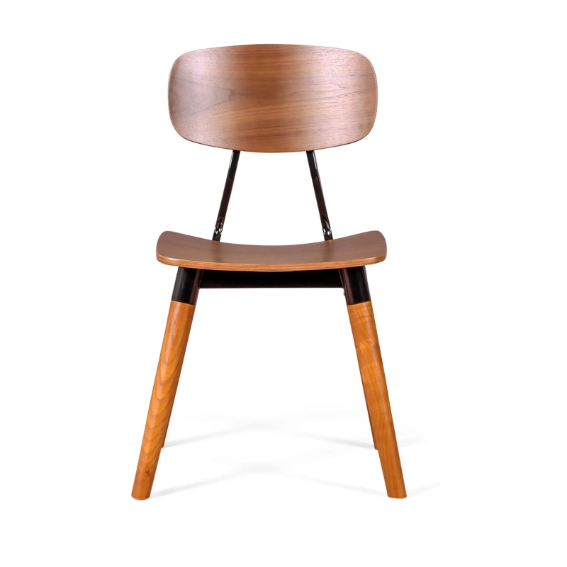 Copine chair in walnut wood : retro industrial design - Mueble Design