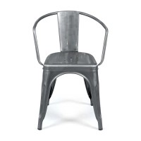 Metal chair Bistro with armrests | Stackable and resistant - Mueble Design