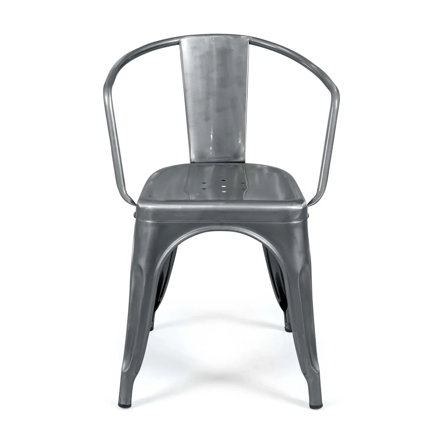 Sedia in metallo Bistro con braccioli - Impilabile e robusta Mobilie Design