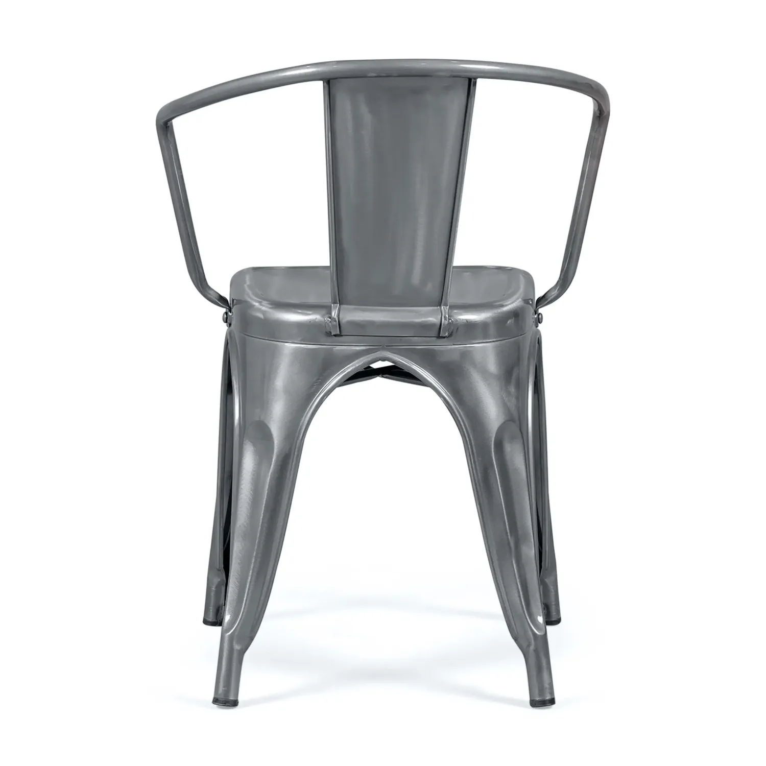 Sedia in metallo Bistro con braccioli - Impilabile e robusta Mobilie Design