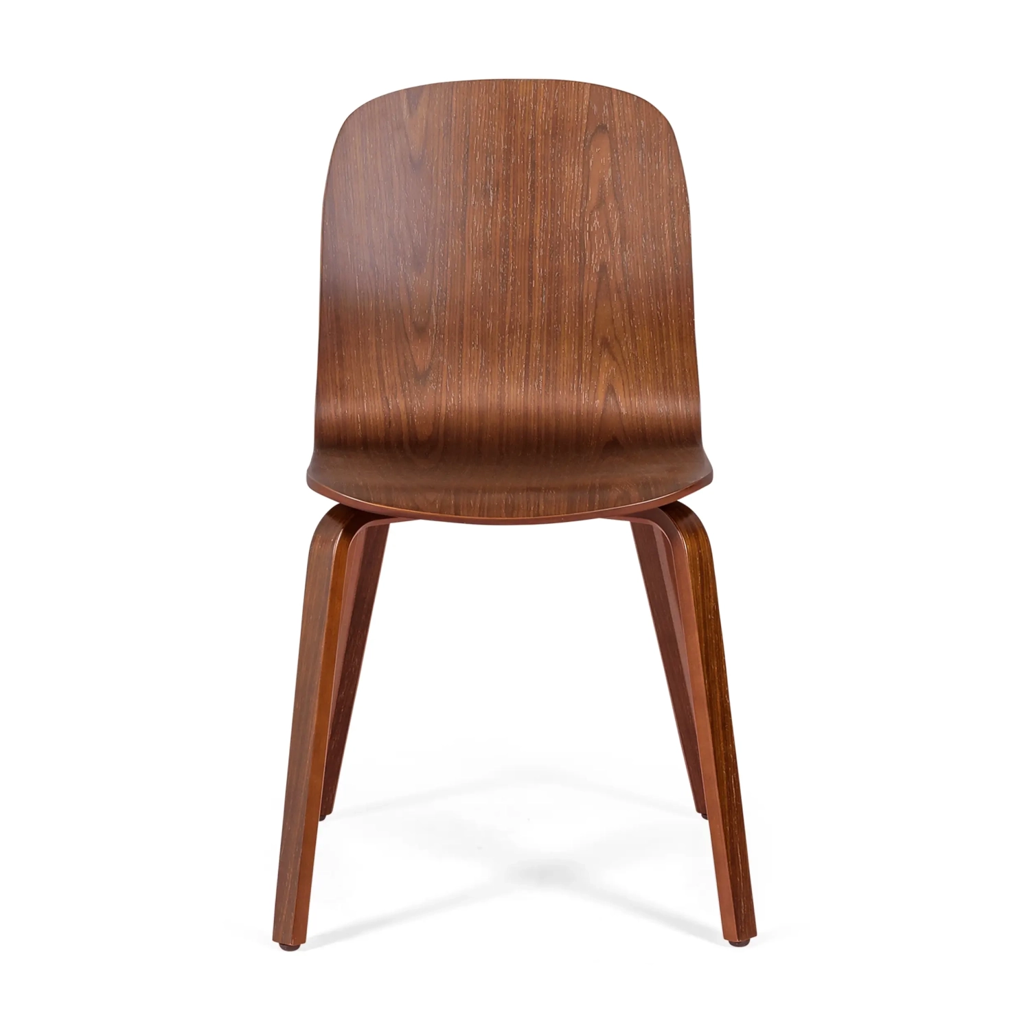 Design stoel Scandinavisch Hut in walnotenhout | Elegante Scandinavische stijl