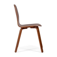 Silla de diseño nórdica Hut en madera de nogal | Estilo escandinavo elegante