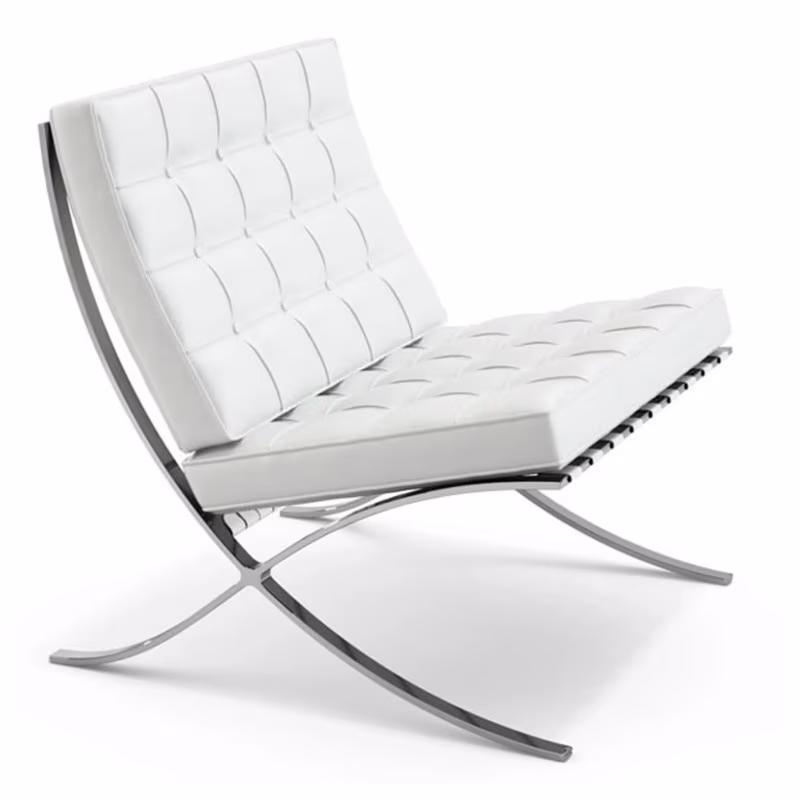Inspiration Billig Barcelona-stol - Fåtölj i läder - Mueble design