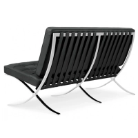 Silla Barcelona de 2 Plazas en Piel - Mueble design