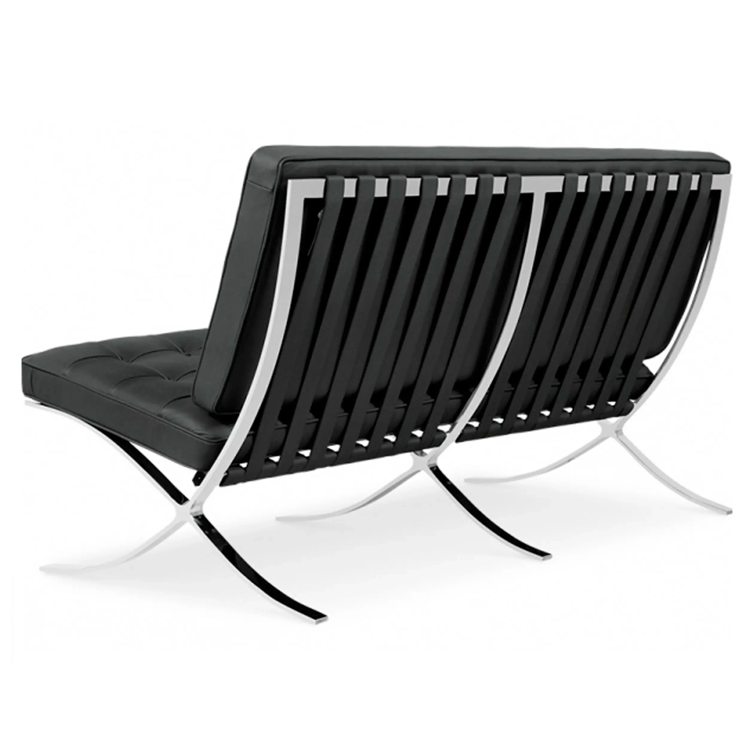 Poltrona Barcellona Half-leather a due piazze - Mobilie Design