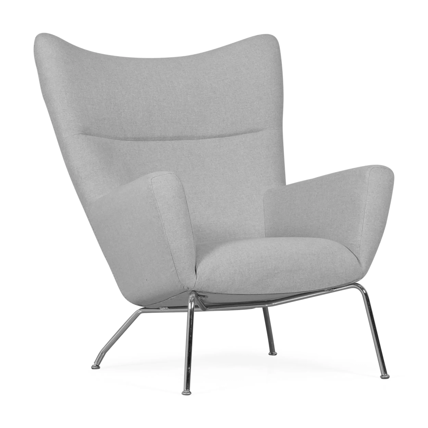 Replica of the armchair Wing CH445 by designer Hans J. Wegner