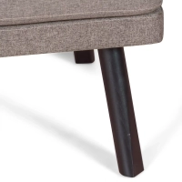Cadeirão de vime natural Leeds com almofada de algodão: estilo vintage Nórdico
