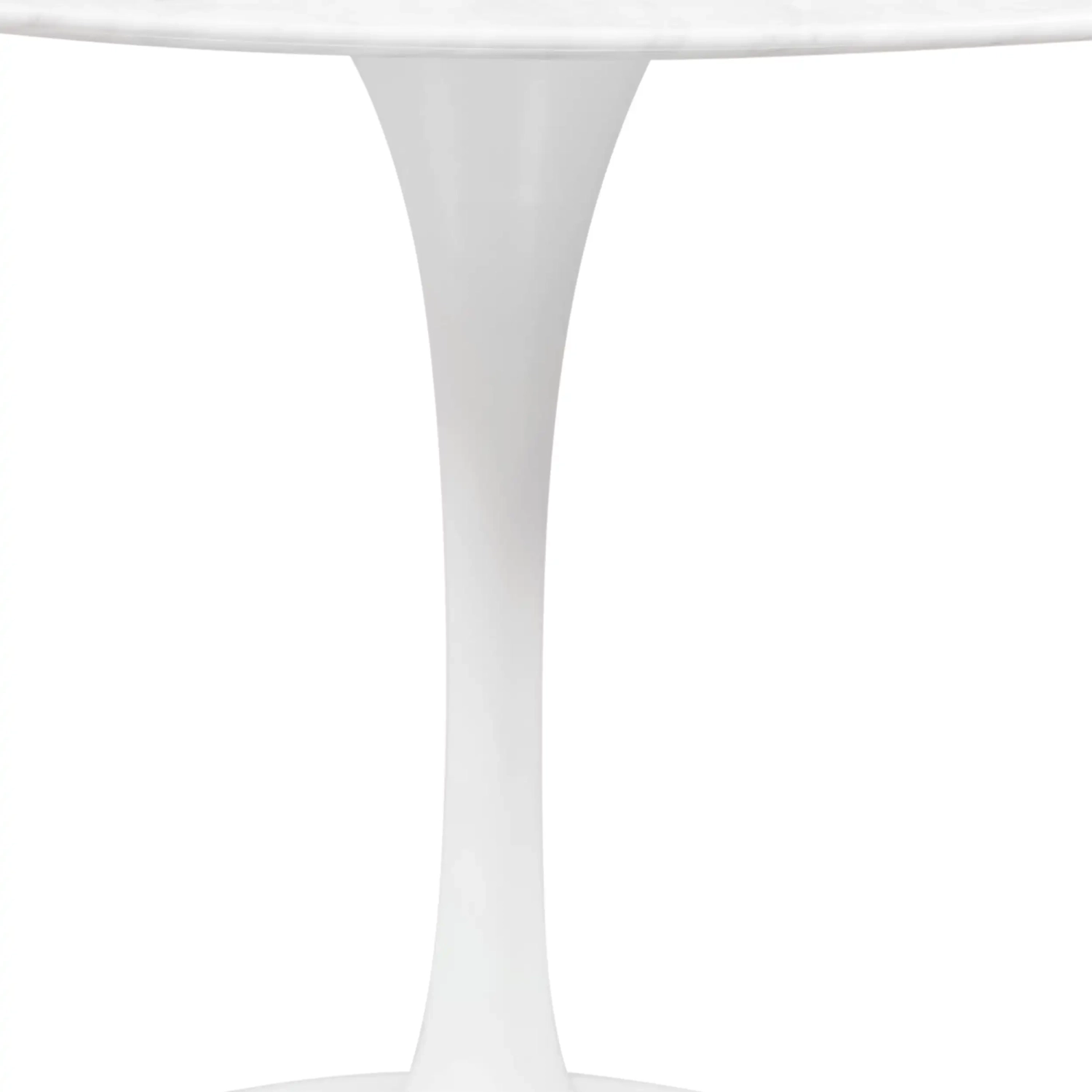 Inspirační tulipánový jídelní stůl v mramoru Carrara 120 cm - designový nábytek