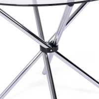 Mesa redonda de vidro 80 cm | Design moderno para cozinha e sala de jantar