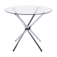 Runt glasbord 80 cm | Modern design för kök och matsal