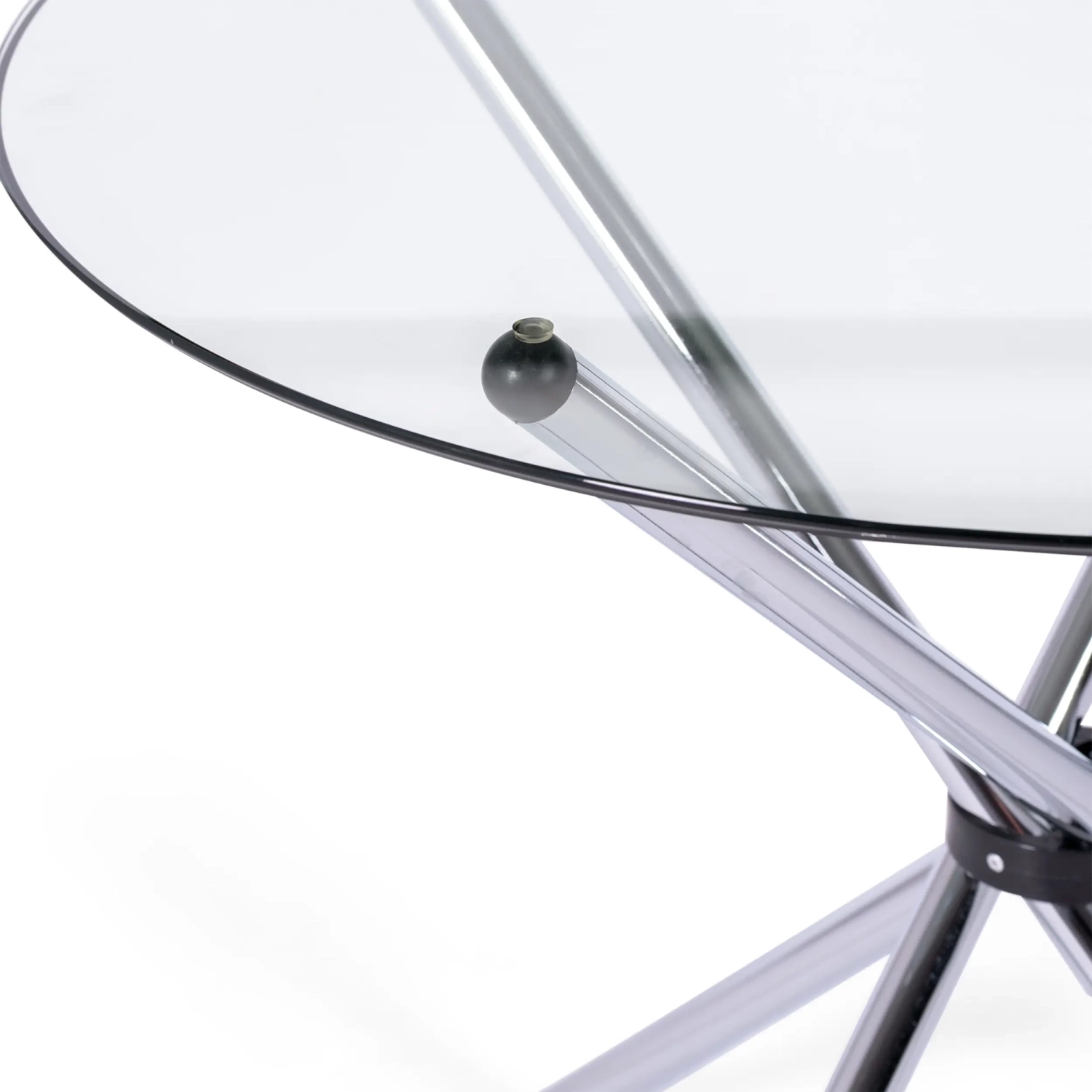 Round Glass Table 80 cm | Modern Design for Kitchen and Dining Room