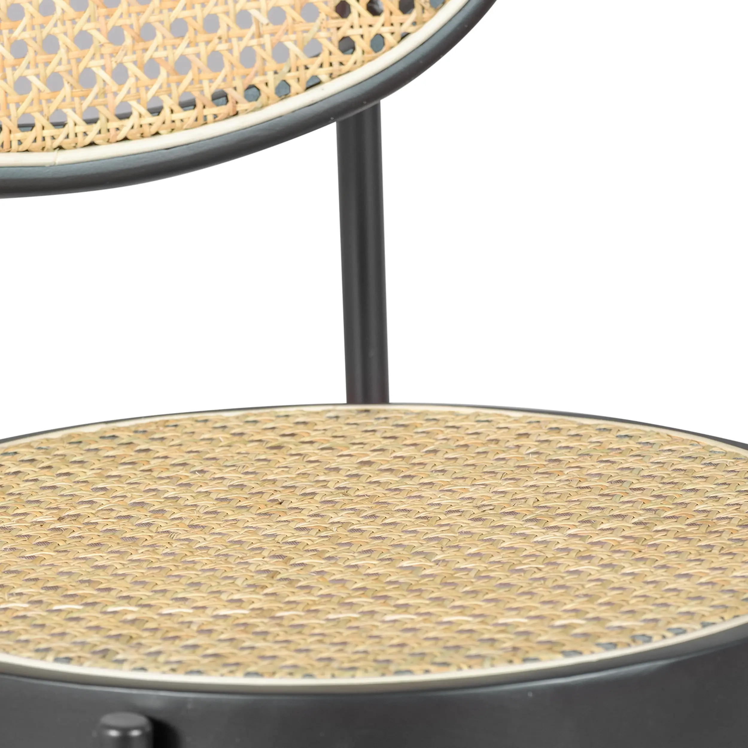 Sgabello Bar Preston Vintage in rattan naturale 65 cm - Mobilie Design