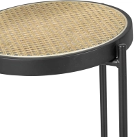 Sgabello Bar Preston Vintage in rattan naturale 65 cm - Mobilie Design