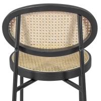 Sgabello Bar Preston Vintage in rattan naturale 65 cm - Mobilie Design