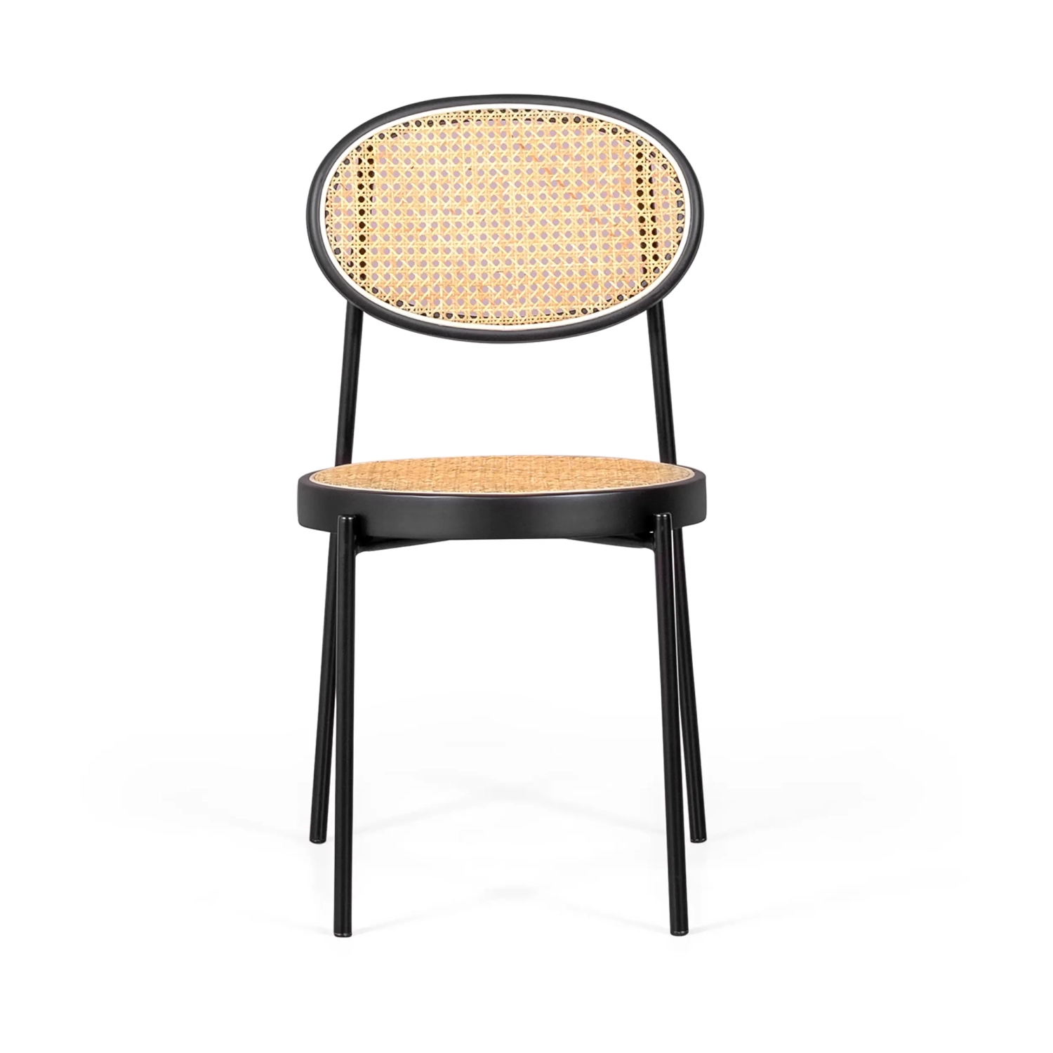 Pack 4 Cadeiras Preston em rotim natural | Design retro e artesanal