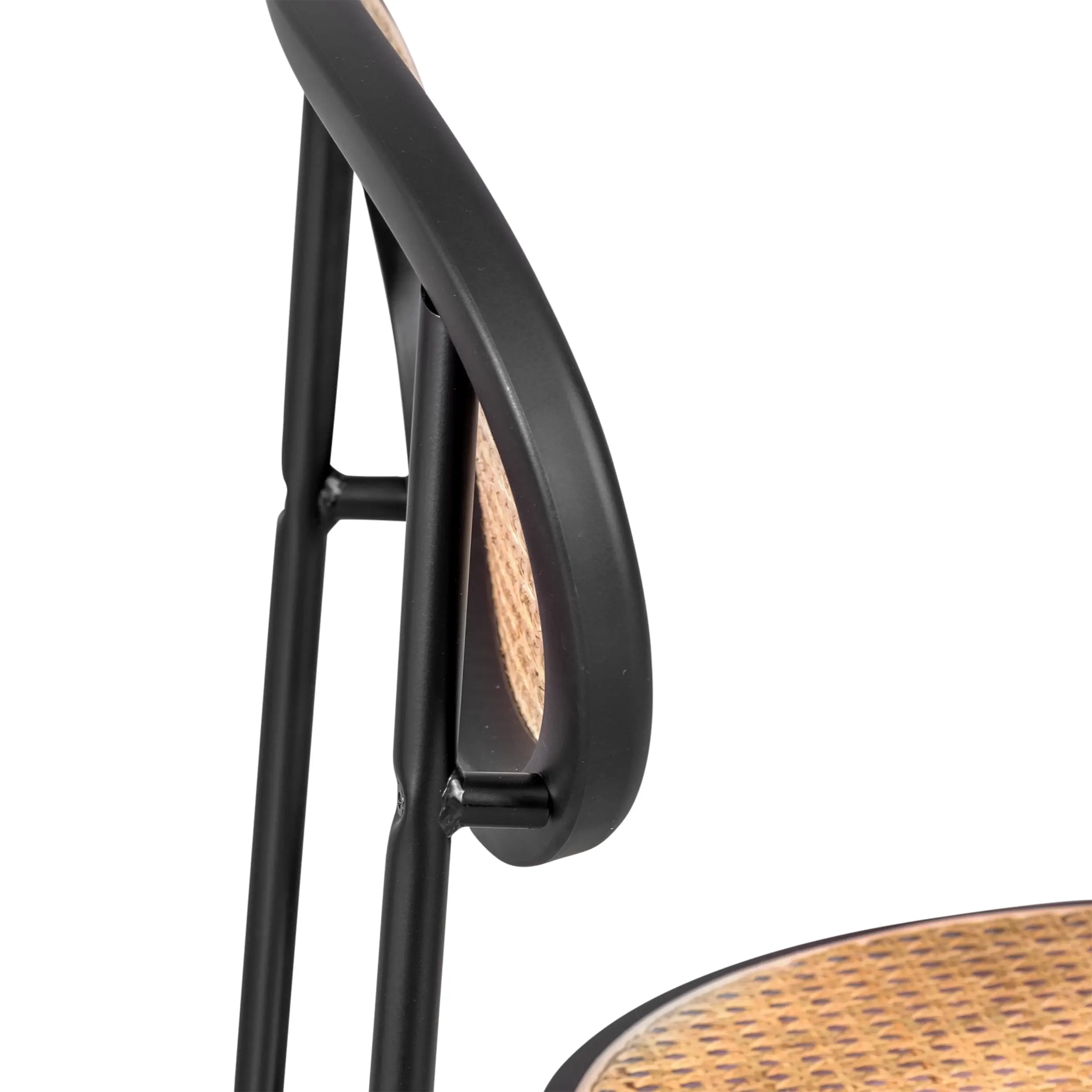 Confezione 4 Sedie Preston Rattan Naturale | Design Retro e Artigianale