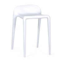 Sgabello design Didi 45 cm Bianco | Design minimalista e leggero