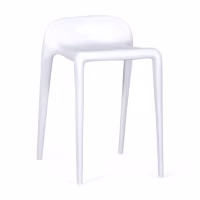 Stołek design Didi 45 cm Biały | Minimalistyczny i lekki design