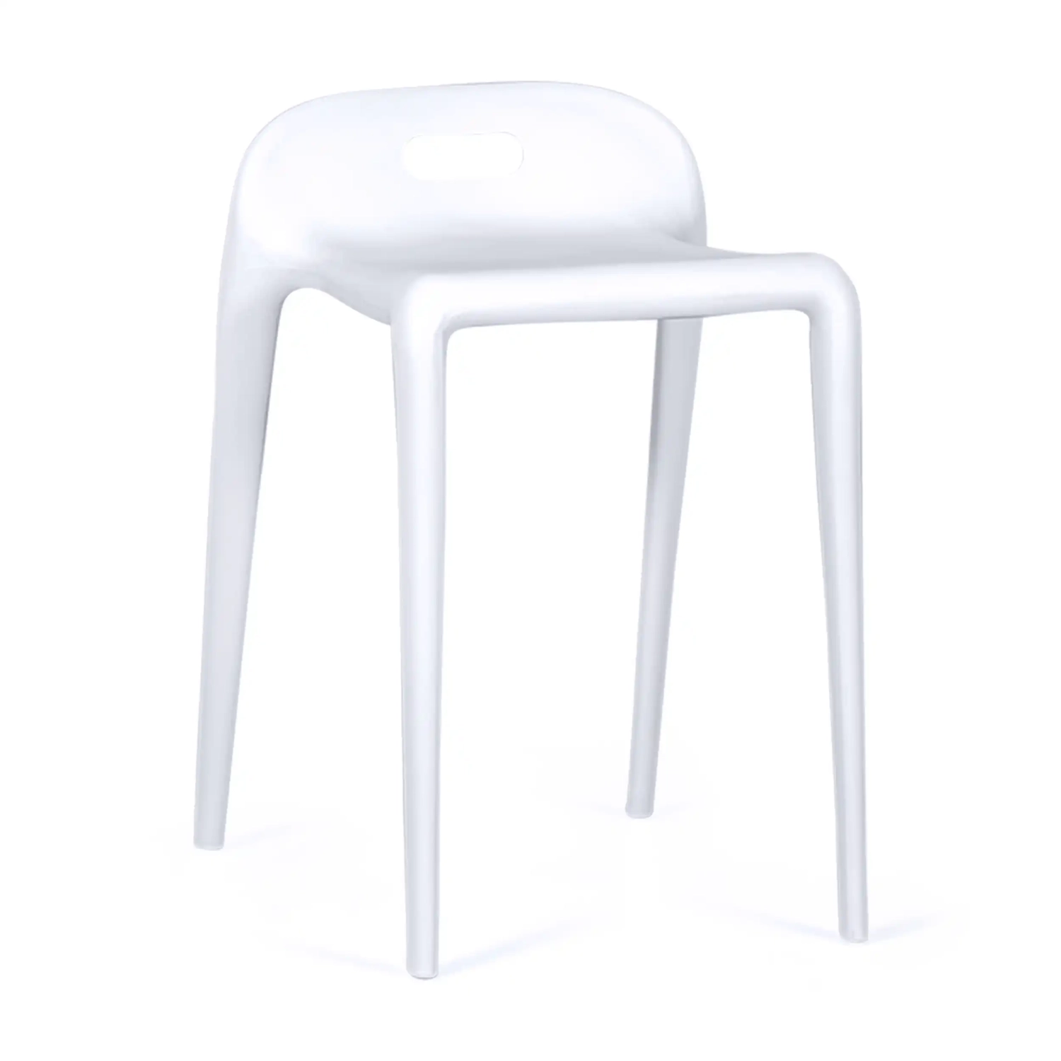 Barstol design Didi 45 cm Vit | Minimalistisk och lättviktig design