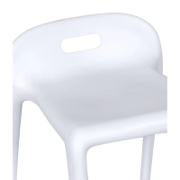 Sgabello design Didi 45 cm Bianco | Design minimalista e leggero