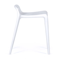 Sgabello design Didi 45 cm Bianco | Design minimalista e leggero