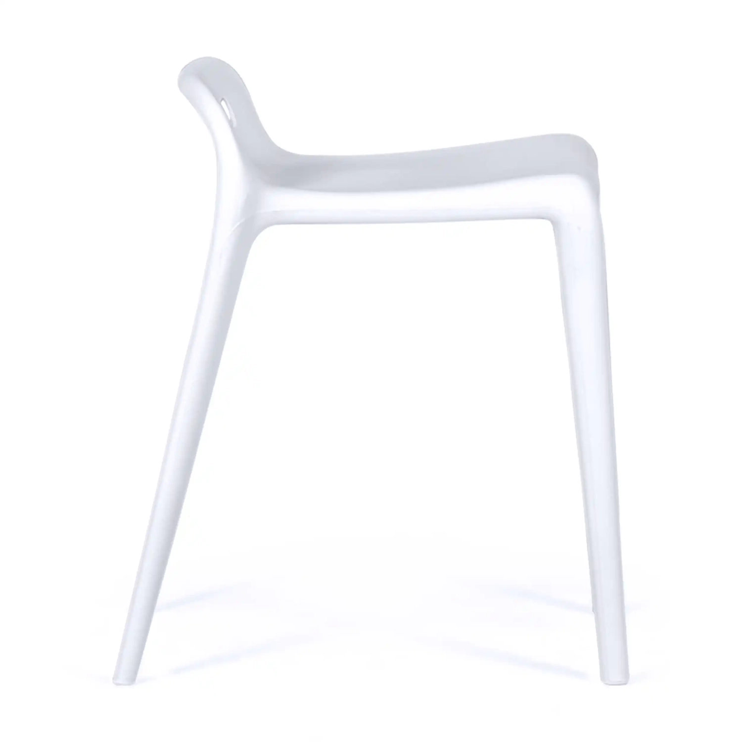 Barstoel design Didi 45 cm Wit | Minimalistisch en lichtgewicht ontwerp