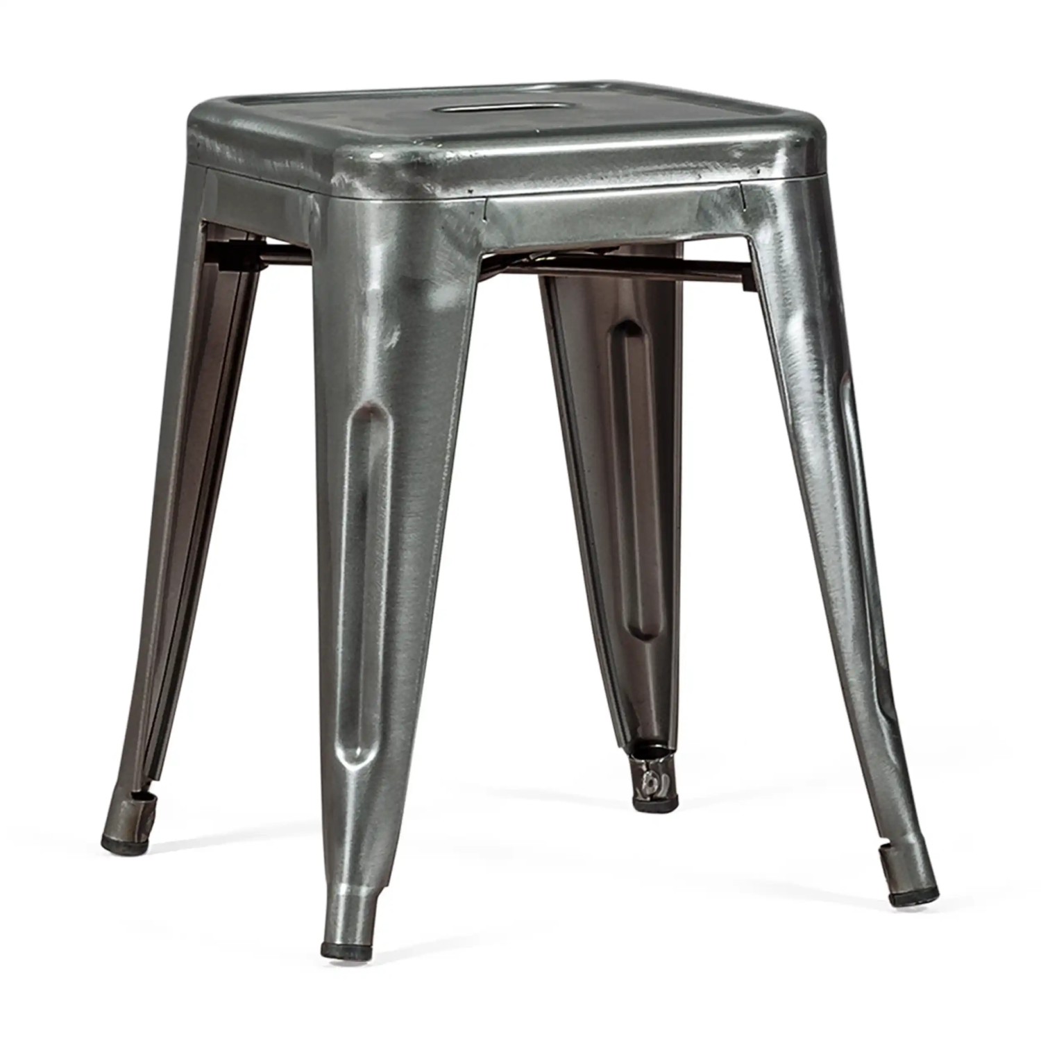 Hocker Metallisch Bistro 45 cm | Industrieller Stil Stapelbar