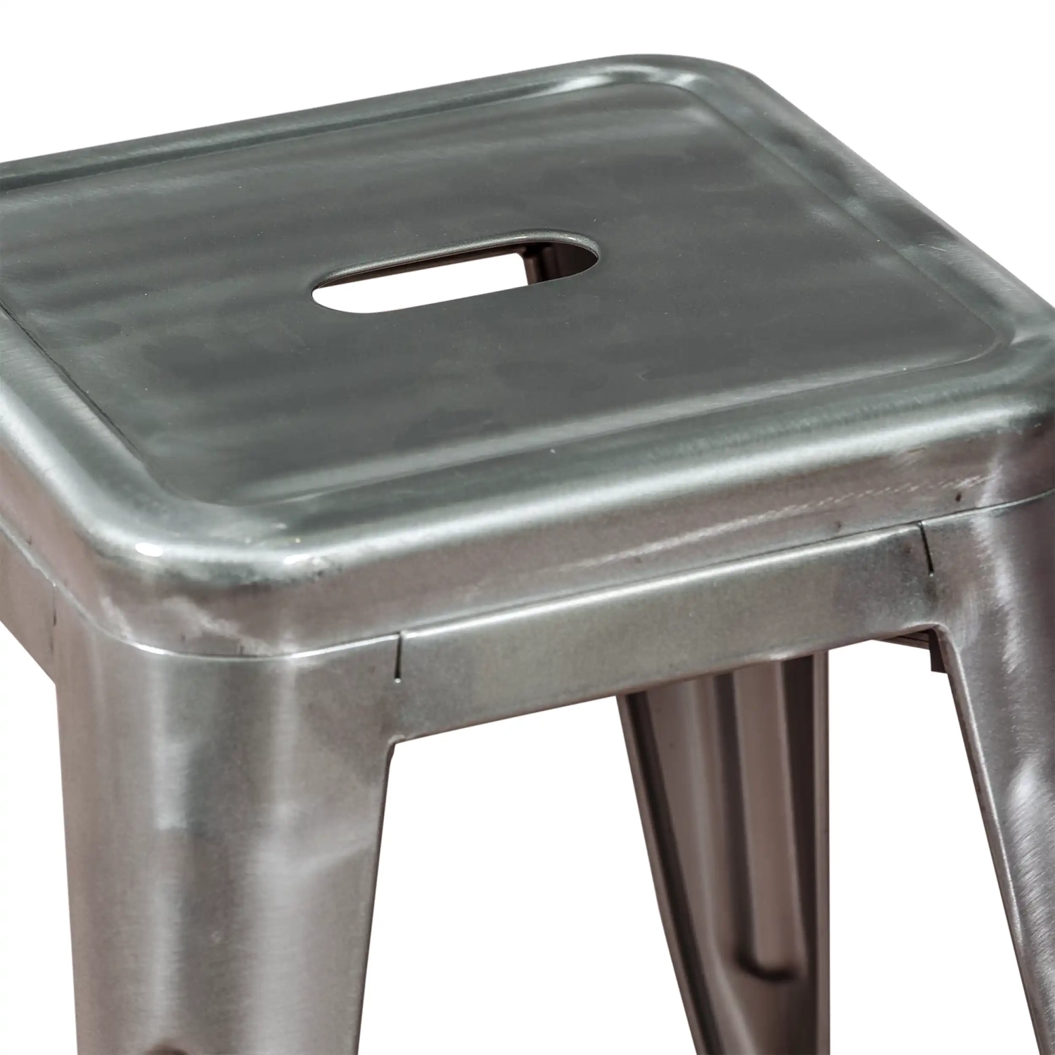 Taburete Metálico Bistro 45 cm | Estilo Industrial Apilable