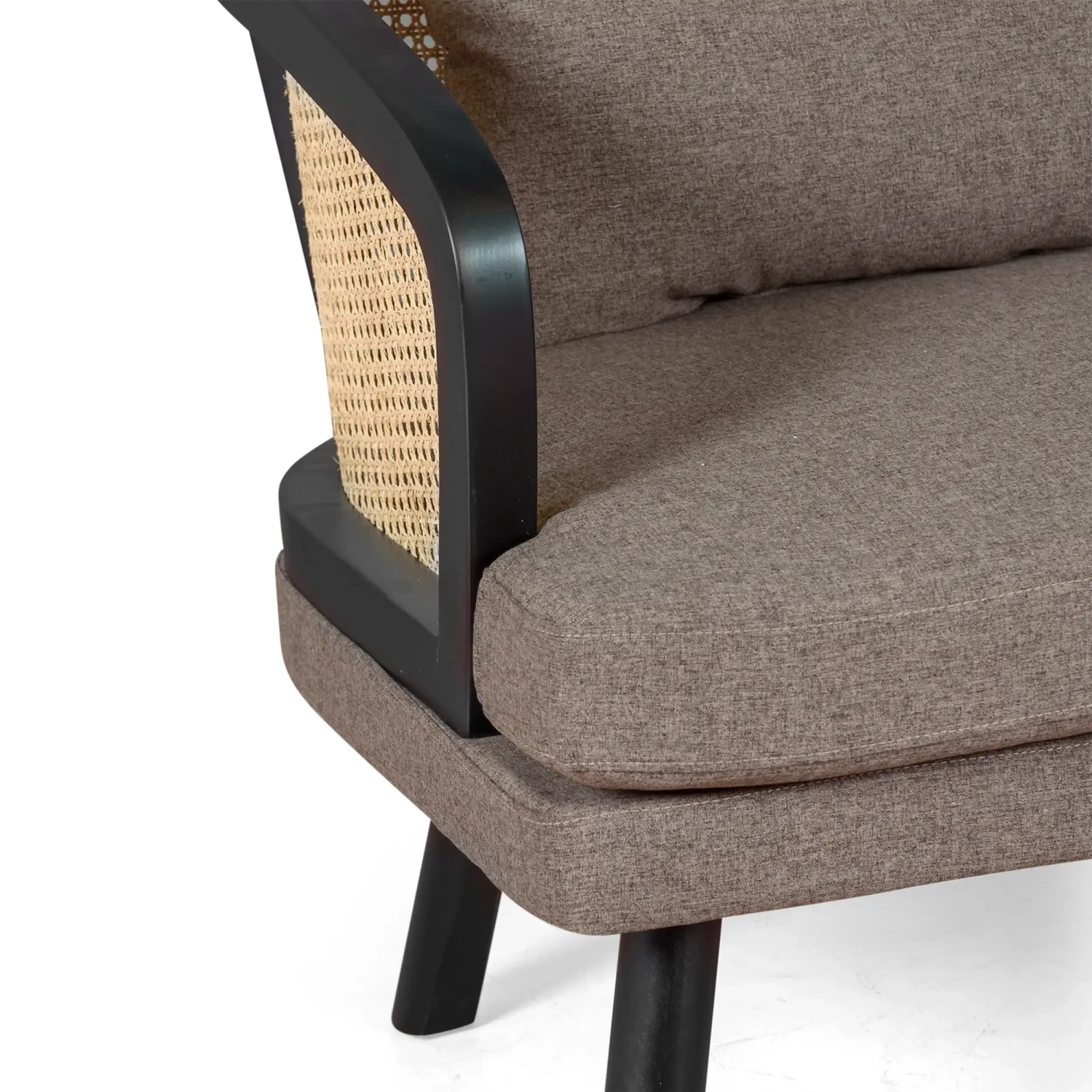 Loveseat 2-Sitzer Sofa Leeds aus natürlichem Rattan | Vintage Style Skandinavisch