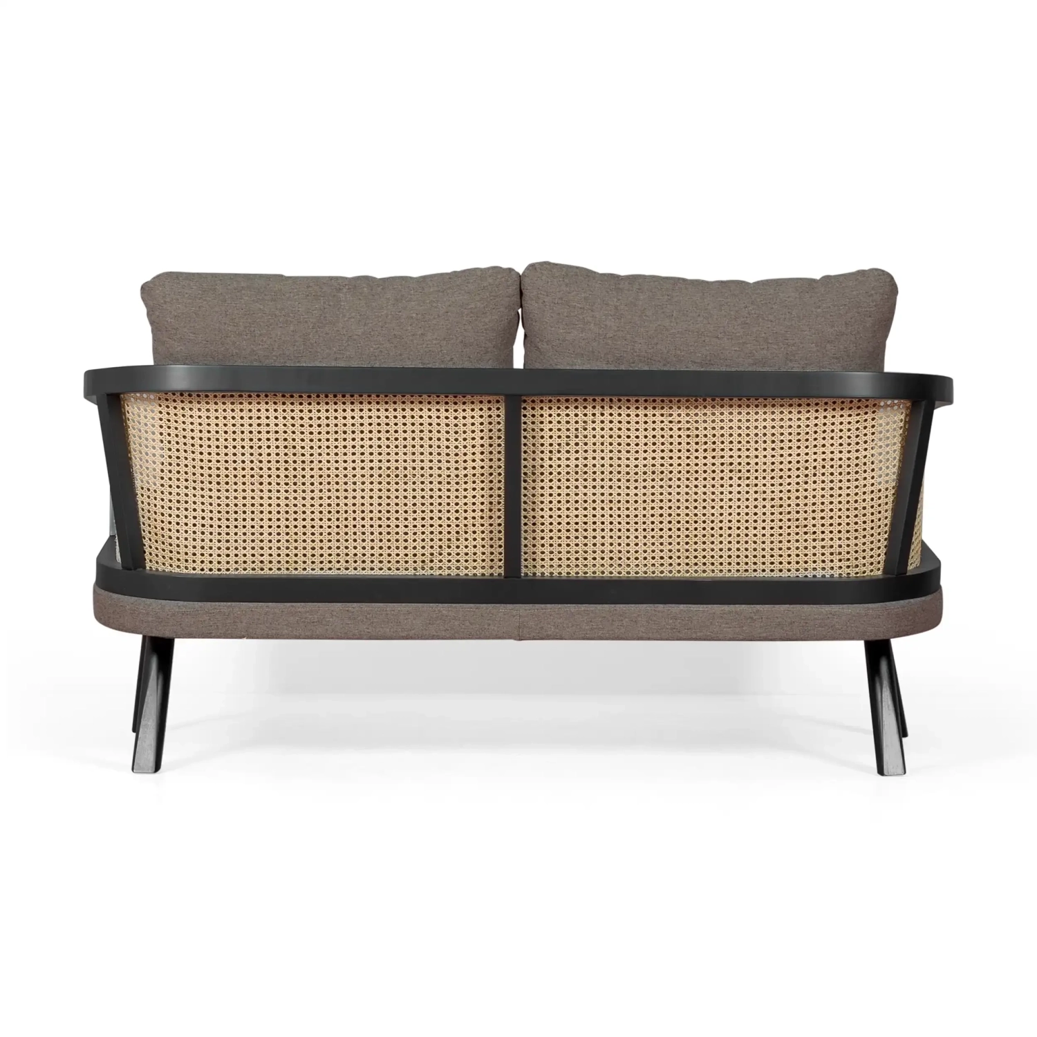 Loveseat 2-Sitzer Sofa Leeds aus natürlichem Rattan | Vintage Style Skandinavisch