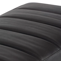 Panchina di design Praga in acciaio cromato e similpelle | Stile moderno