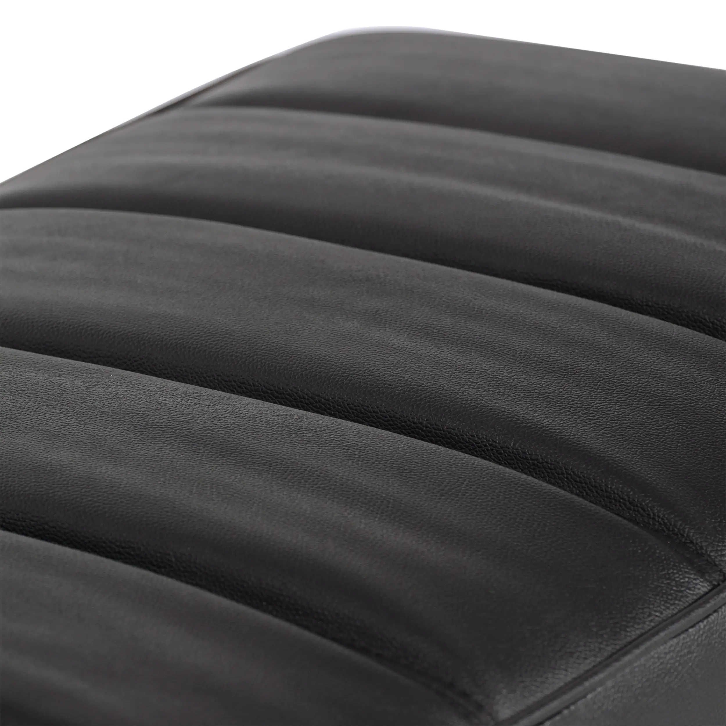 Panchina di design Praga in acciaio cromato e similpelle | Stile moderno