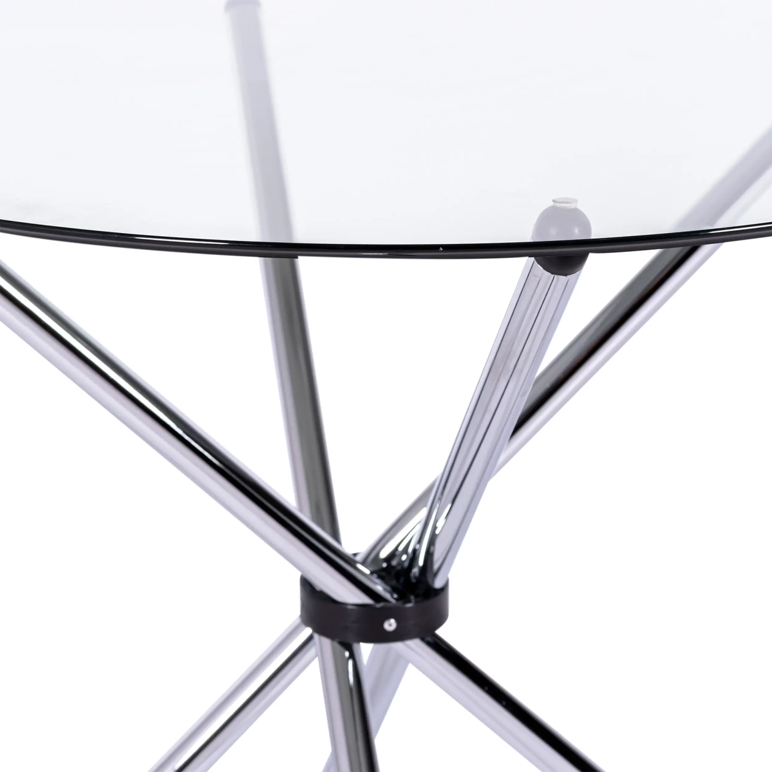 Round Glass Table 80 cm | Modern Design for Kitchen and Dining Room