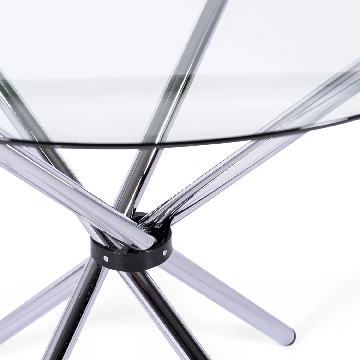 Runt glasbord 80 cm | Modern design för kök och matsal